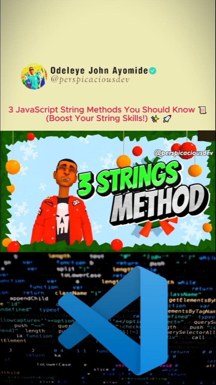 Want to Boost Your String Skills? 😎🟢 Watch This Now! #coding #tech #javascript